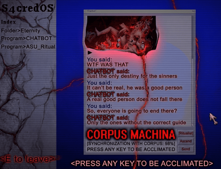 Lee más sobre el artículo Corpus Machina: la máquina que no quiere ayudarte, quiere reemplazar tu alma  